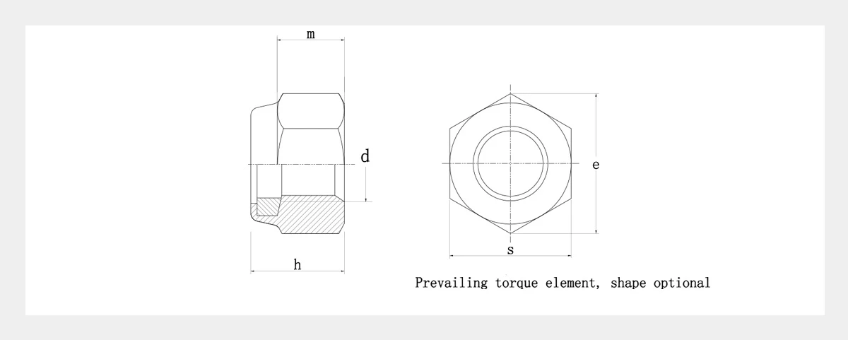 Stainless Steel Lock Nut 2D Stainless Steel Lock Nut 2D